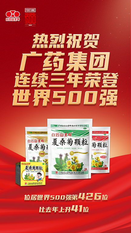 上升41位！廣藥集團(tuán)世界500強(qiáng)排名再創(chuàng)新高，白云山星群添集團(tuán)發(fā)展新活力
